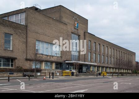 Architecture moderniste des années 1930 Hôtel de ville de Brant, Hôtel de ville, quarante Lane, Wembley HA9 par Clifford Strange Banque D'Images