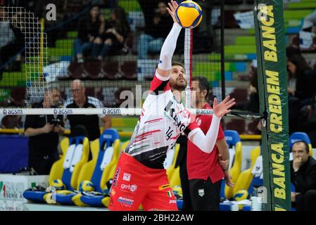 bruno rezende (14) Cucine Lube civitanova pendant le Volleyball italien Superlega Serie A saison 2019/20, AGSM Forum​, Vérone, Italie, 01 Jan 2020 Banque D'Images