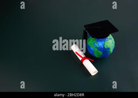Concept d'éducation mondiale. Journée de connaissances en éducation. Concept scientifique. Banque D'Images