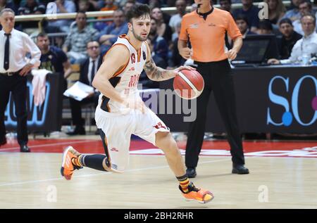 Bologne, Italie. 1 janvier 2020. Bologne, Italie, 01 Jan 2020, Tommaso Baldasso (Virtus Roma) pendant - - - crédit: LM/Michele Nucci crédit: Michele Nucci/LPS/ZUMA Wire/Alay Live News Banque D'Images