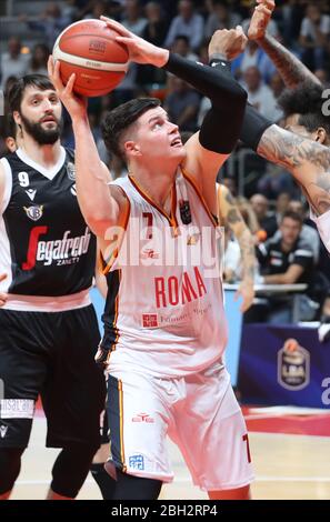 Bologne, Italie. 1 janvier 2020. Bologne, Italie, 01 Jan 2020, Amar Alibegovic (Virtus Roma) pendant - - - crédit: LM/Michele Nucci crédit: Michele Nucci/LPS/ZUMA Wire/Alay Live News Banque D'Images