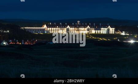 *STOCK IMAGES POUR ÉDITORIAL SEULEMENT* prises en juillet 2018 Turnberry, Ecosse, Royaume-Uni. 21 avril 2020. Photo : Trump Turnberry Golf Resort, propriété de l'Organisation Trump depuis 2014, situé dans la petite ville de Turnberry, Ayrshire, sur la côte ouest de l'Écosse. Depuis que Donald J Trump est devenu le président américain, il a transmis la propriété de ce recours à son fils, Eric Trump. Banque D'Images