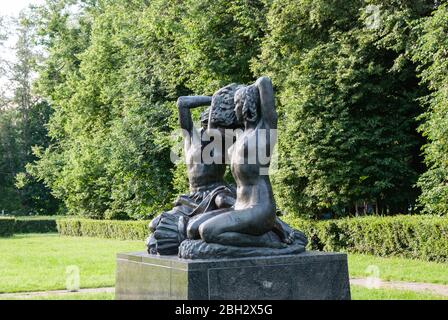 Moscou, Russie, 15 juin 2013. Parc d'amitié de Moscou. Pain de composition. L'auteur de la composition est Vera Mukhina. Banque D'Images