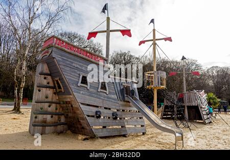 Le bateau pirate au Ruislip Lido UK Banque D'Images