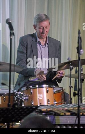 Steve Brown, Quatuor NAT Steele avec Grant Stewart, Watermill Jazz Club, Dorking, Surrey, 4 février 2020. Banque D'Images