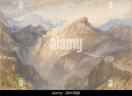 Le fort de l'Esseillon, Val de la Maurienne, France, 1835-1836. Banque D'Images