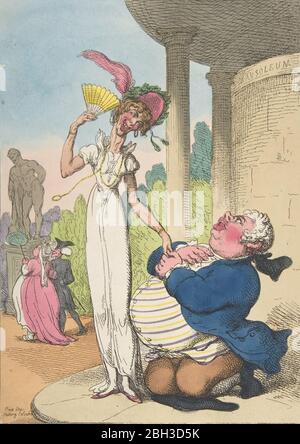 Consommation de la dropsy Courting, 25 octobre 1810. Banque D'Images