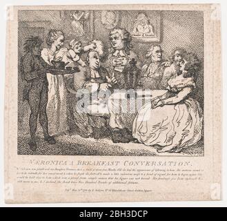 Veronica, un petit déjeuner de conversation (beautés pittoresques de Boswell, partie la première), 30 mai 1786. Banque D'Images