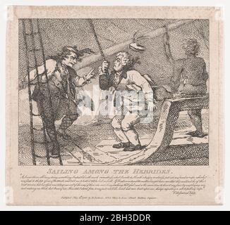 Voile parmi les Hébrides (beautés pittoresques de Boswell, partie la seconde), 10 juin 1786. Banque D'Images