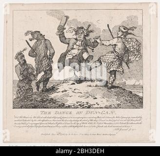 La danse sur Dun-CAN (beautés pittoresques de Boswell, partie la seconde), 15 mai 1786. Banque D'Images