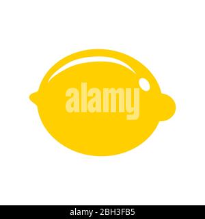 Icône citron agrumes vecteur d'art lumineux Illustration de Vecteur