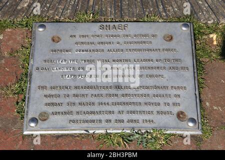 SHAEF Memorial, Bushy Park, Hampton court, Grand Londres, Angleterre, Grande-Bretagne, Royaume-Uni, Royaume-Uni, Europe Banque D'Images