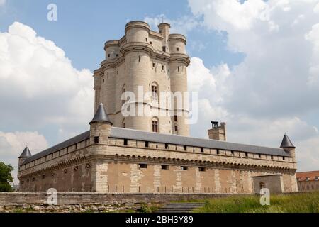 Donjon du Château de Vincennes, Paris, France. Banque D'Images