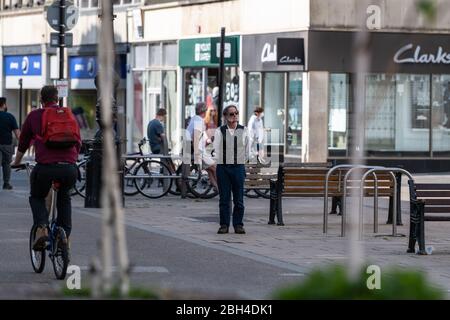 La photographie suivante a été prise pendant la pandémie de coronavirus. Banque D'Images