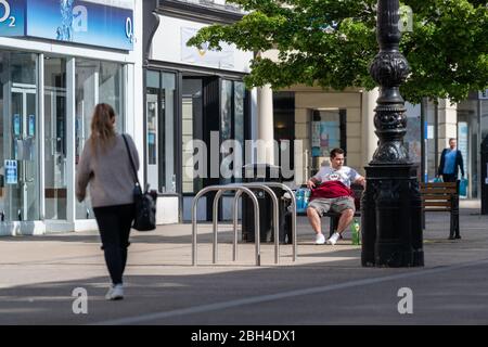 La photographie suivante a été prise pendant la pandémie de coronavirus. Banque D'Images