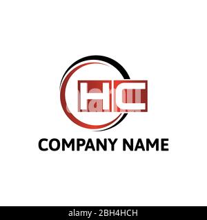 Logo lettre HC avec forme géométrique colorée, logo de combinaison de lettres pour l'industrie créative, le Web, les affaires et la société. Illustration de Vecteur