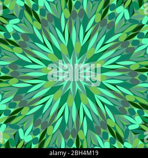 Arrière-plan de motif en mosaïque circulaire et abstrait hypnotique Illustration de Vecteur