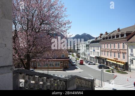 Les rues vides de printemps de l'Autriche en quarantaine COVID 19 Banque D'Images