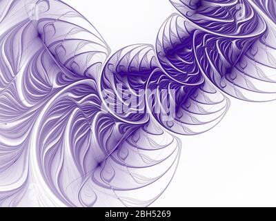 Boucle abstraite avec une texture complexe générée numériquement Banque D'Images