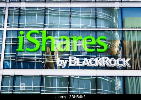 21 août 2019 San Francisco / CA / USA - iShares par BlackRock siège à quartier SOMA ; iShares est une famille de FNB gérés par BlackRock est un Banque D'Images