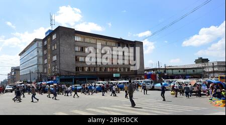 Le Mercato d'Addis-Abeba est l'un des plus grands marchés au monde. Banque D'Images