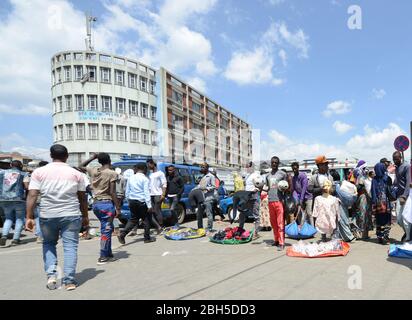 Le Mercato d'Addis-Abeba est l'un des plus grands marchés au monde. Banque D'Images