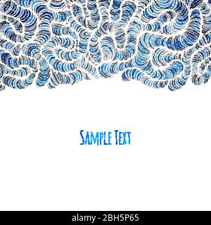 Superbe modèle de carte avec motif vague. Illustration vectorielle Illustration de Vecteur