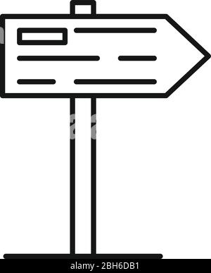 Icône du panneau d'affichage du centre d'exposition. Contour du centre d'exposition panneau icône vectoriel pour le design web isolé sur fond blanc Illustration de Vecteur