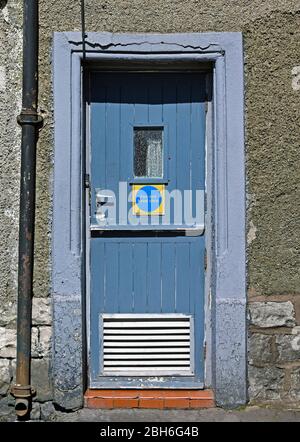 Sortie de secours, rester à l'écart. Maude Street, Kendal, Cumbria, Angleterre, Royaume-Uni, Europe. Banque D'Images