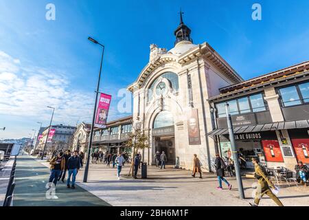 Lisbonne, Portugal. 4 janvier 2019: Time Out Market Lisboa est une salle de restauration située dans le Mercado da Ribeira à Cais do Sodre à Lisbonne, Portugal. Exter Banque D'Images