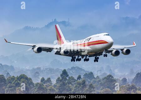 Medellin, Colombie – 27 janvier 2019 : avion Kalitta Air Boeing 747-400(BCF) à l'aéroport de Medellin (MDE) en Colombie. Banque D'Images