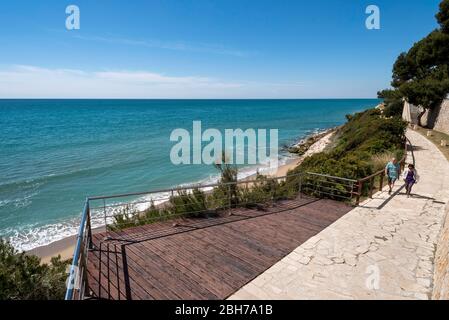 Camí de Ronda, Roda de Berà, Tarragonès, Tarragone, Catalogne Banque D'Images