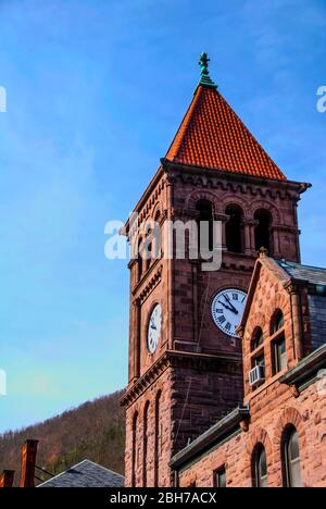 Tour de l'horloge - Jim Thorpe, PA Banque D'Images