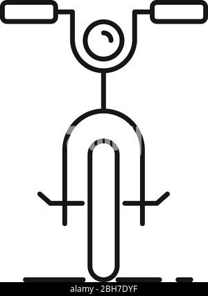 Icône de location de vélos pour enfant. Contour Kid vélo louer icône de vecteur pour la conception de Web isolé sur fond blanc Illustration de Vecteur