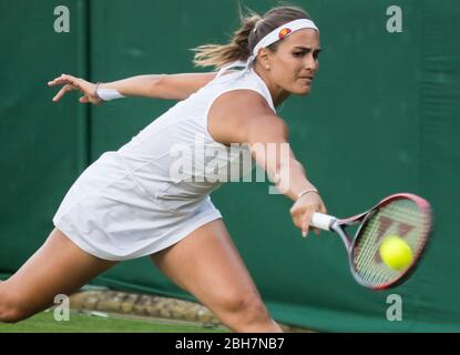 Monica Puig à Wimbledon 2018 Banque D'Images