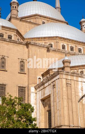 Vue extérieure de la Mosquée de Muhammad Ali, Al Abageyah, El-Khalifa, gouvernat du Caire, Egypte. Banque D'Images