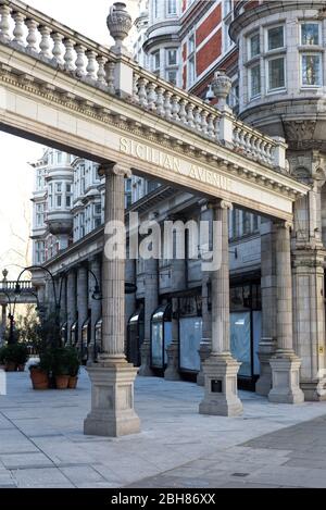 Avenue sicilienne de londres Banque D'Images