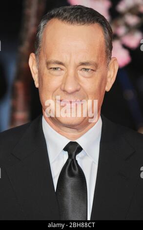 Tom Hanks. « enregistrement de M. Banks ». BFI London Film Festival, Odéon Leicester Square, Londres. ROYAUME-UNI Banque D'Images