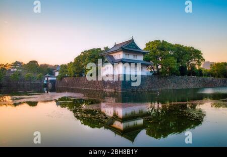 Japon, Tokyo City, Palais impérial Banque D'Images