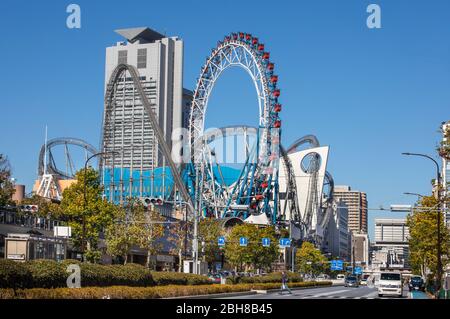 Japon, Tokyo City, Bunkyo District, Korakuen zone de divertissement Banque D'Images