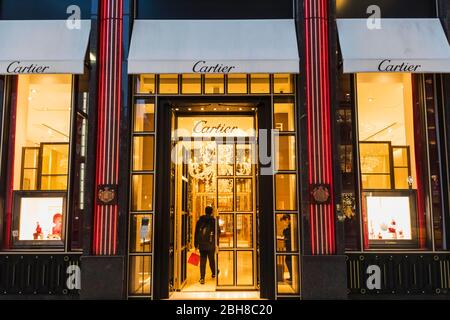 Le Japon, Honshu, Tokyo, Ginza, boutique Cartier Banque D'Images