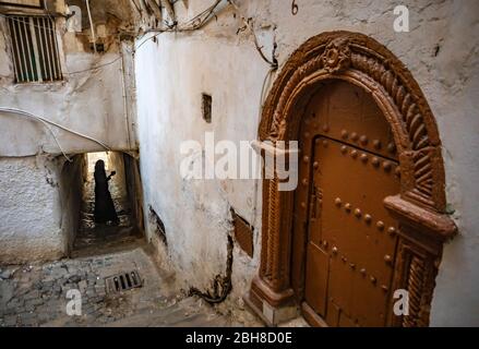 Argelia, Argel City, Alerg Kasbah, rue Banque D'Images