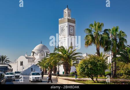 Argelia, Argel City, place des Martyrs, Mosquée Djemaa El-Djedid, UNESCO Banque D'Images