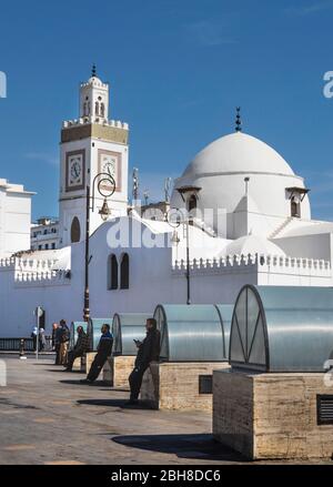 Argelia, Argel City, place des Martyrs, Mosquée Djemaa El-Djedid, UNESCO, Banque D'Images