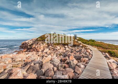 Canada, Nouvelle-Écosse, Cabot Trail, parc national des Hautes-terres-du-Cap-Breton, Green Cove Banque D'Images