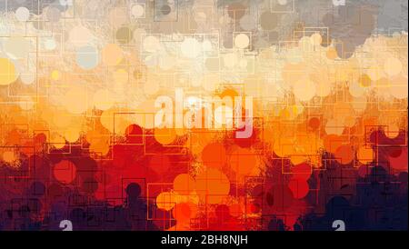 Graphisme géométrique coloré abstrait, texture d'arrière-plan graphique abstrait, Art conceptuel moderne Art.D1Raffiche Banque D'Images