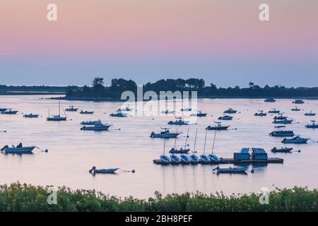 USA, New England, Massachusetts, Ipswich, aube sur Great Neck Banque D'Images