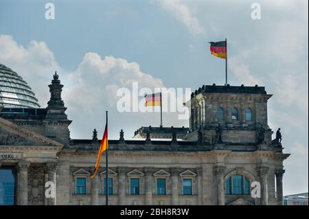 Deutscher Bundestag, Reichstags Gebäude, Parlament allemand, Banque D'Images