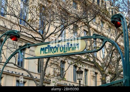 Métro Cité, Ile de la Cité, Paris, Ile de France, France Banque D'Images