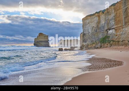 Paysage, douze Apôtres, Parc national de Port Campbell, Victoria, Australie, Océanie Banque D'Images